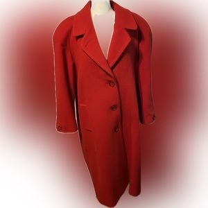 Vintage Preston & York Full Length 100% Wool sz 14 Pea Coat